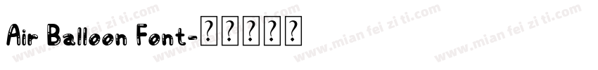 Air Balloon Font字体转换